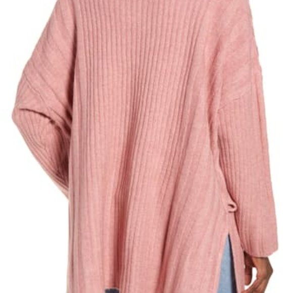TopShop Long Pink Open Front Cardigan - Small 4-6 - Picture 2 of 12
